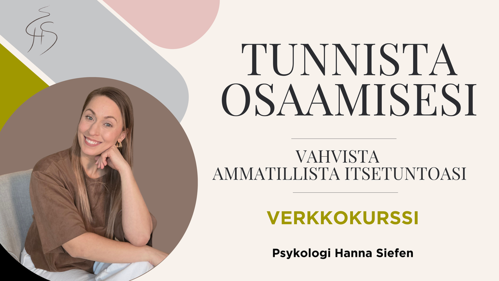 Tunnista osaamisesi -verkkokurssi + sparraus by Hanna Siefen | Oppimisen psykologia